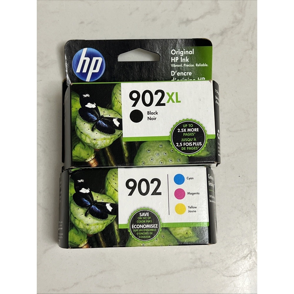 HP‎ 902XL Black 902 Color Combo T0A39AN T6M14AN & T0A38AN - Exp. 2022